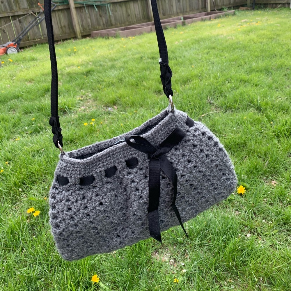 Handmade crocheted purse